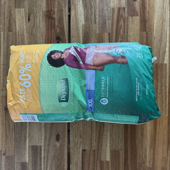 Depend FIT-FLEX Underwear for Women Size: XXL - 22Ct Damaged Package READ* - Picture 2 of 16
